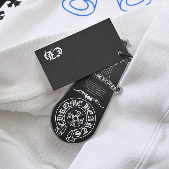 Chrome Hearts Colorful Graffiti Logo Hooded White Drawstring Sweatshirt - Picture 2 of 13